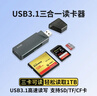 飚王（SSK） USB/Type-C高速4.0读卡器SD TF CF卡多功能多合一读卡器 支持相机行车记录仪手机存储内存卡 USB3.1 SD/TF/CF SCRM333 实拍图