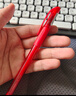 斑马牌（ZEBRA）中性笔 0.5mm子弹头签字笔 学生标记笔走珠水性笔 C-JJ100 JELL-BE 红色 5支装 实拍图