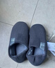 回力纯色全包棉鞋情侣室内外防滑保暖棉拖鞋HLX0233灰色40-41码 实拍图