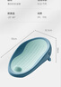 英氏（YEEHOO）婴儿洗澡躺托宝宝浴盆网兜垫托支架浴架浴网洗澡神器浴床 湖蓝色 实拍图