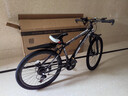 EG7山地自行车成人学生变速越野单车双减震赛车26寸青少年男女 辐条【升级减震 超强承重】黑白 26寸21速【适合：160-180CM】 实拍图