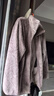 优衣库女装男装长绒摇粒绒拉链茄克/长袖外套夹克冬新款479611 36 褐色 L 实拍图