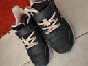 361°童鞋 儿童运动鞋25冬季男女童3-14岁皮革校园跑鞋 黑31 实拍图