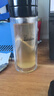 希诺双层玻璃杯男茶水分离杯高档泡茶杯子车载水杯XN-9338黑色 290mL 实拍图