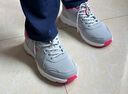 骆驼（CAMEL）网面透气跑步女鞋轻量健步运动鞋子 CD2223L6852 灰/梅红 38 实拍图