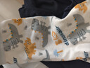舒贝怡婴儿衣服儿童内衣套装纯棉春秋睡衣宝宝秋衣秋裤分体家居服蓝100 实拍图