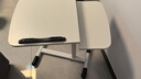 甄严选 可移动电脑桌升降床边桌床上学习桌办公懒人书桌简易折叠小桌子 【双面板】暖白色（40+20）*40CM 实拍图