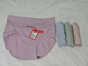 猫人女士高腰内裤女纯棉收腹收小肚子石墨烯抑菌裆高弹三角裤4条XL 实拍图