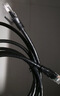 山泽超六类网线直角对弯头 CAT6类纯铜万兆网络连接线电脑路由器工程监控成品跳线 黑色5米 WT6A050 实拍图