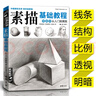 经典全集《素描基础教程》自学入门教材书籍铅笔手绘画画册本从单个体石膏几何体成人美术临摹范本到精通人物 实拍图