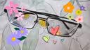 依视路（ESSILOR） 钻晶系列高清耐磨防蓝光近视超薄镜片专业配度数眼镜架男女镜框 钛+金属-全框-4004BK-黑色 镜框+依视路膜岩高清1.67现片 实拍图
