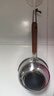 热油小锅泼油锅加厚不锈钢木柄防烫带刻度双倒流口不挂油无涂层 【木柄】爆款300ml 实拍图