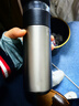 京东京造保温杯【茶水分离】男女大容量316L不锈钢泡茶水杯子金属灰500ml 实拍图