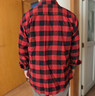 优衣库男女装法兰绒格子衬衫长袖衬衣薄外套25秋冬480772 480772/15珊瑚红色 M 实拍图