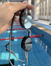 速比涛（Speedo）Edge进口精工泳镜高清防水防雾游泳训练装备男女通用 黑色/烟灰 实拍图