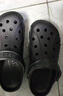 CROCS卡骆驰洞洞鞋贝雅男鞋女鞋轻便耐磨一脚蹬拖鞋休闲鞋|10126 黑色-001 44 (280mm) 实拍图