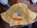 9i9婴儿帽子宝宝盆帽渔夫帽防飞沫外出防护面罩可拆卸A386黄 实拍图