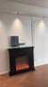 逸雪美式壁炉装饰柜家用玄关客厅北欧简约现代欧式壁炉架装饰架背景墙 黑色 长120*厚26*高90CM +取暖炉芯 实拍图