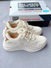 斯凯奇（Skechers）运动鞋女糕糕鞋女士绑带休闲运动鞋小白鞋厚底增高 乳白色/OFWT 36 实拍图
