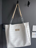 铂呐苓包包女包大容量托特包春夏礼物2025新款高级感单肩包送妈妈送女友 高级感托特包【米白色】 实拍图