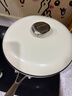 温仑山鹅卵石炒锅不粘锅炒菜锅全新升级有钛无涂层燃气电磁炉白玉兰32cm 实拍图