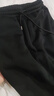 GENIOLAMODE森马集团男士加绒裤子男款秋冬季加厚保暖休闲束脚棉裤 黑色 M 实拍图