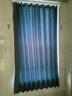璞浴厨房窗帘免打孔防水防油烟遮挡帘卫生间小窗户短窗帘厕所挂帘折叠 柔光蓝色 帘+杆【隐形收纳】 适合0.8-1.0m墙距【帘1.3m宽*1.5 实拍图