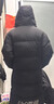李宁火锅羽绒服丨情侣冬季石墨烯保暖防泼水抗静电科技连帽长羽绒服 黑色(507款)-2 M 实拍图