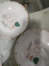 家用釉下彩陶瓷田园风现代风简线花朵4.8英寸碗/7英寸盘餐具套装 简线花朵 7英寸盘2个装 实拍图