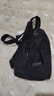 【京东物流】运动便携男女胸包单肩斜挎骑行健身训练瑜伽帆布包 黑色-双层 实拍图