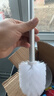 高迪朗厕所马桶刷底座配件卫生间沥水马桶杯放马桶杯刷头刷杆磨砂玻璃杯 太空铝马桶刷套装A款 实拍图