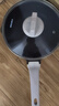 卡罗特 炒锅麦饭石色不粘锅煎炒锅平底炒菜煎锅家用无油烟烹饪锅具 煎炒锅带盖（1-2人用） 24cm 实拍图