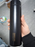 炊大皇 保温杯 316L医用级不锈钢茶水分离商务便携保温杯 黑色 490ml 实拍图