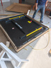 双鱼（DOUBLE FISH）专业乒乓球桌标准比赛训练室内家用训练球桌可折叠式乒乓球台案子 226G 有轮22MM面板/墨绿台面/可折叠移动 实拍图