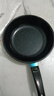 【亏本清仓】韩式麦饭石色不粘锅平底锅铁锅电磁炉不带盖 黑色小煎锅 16cm 实拍图