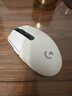 罗技（G）G304 LIGHTSPEED无线鼠标 游戏鼠标 轻质便携 绝地求生FPS鼠标英雄联盟LOL吃鸡 生日礼物 白色 实拍图