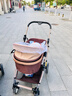 逗逗熊多功能双胞胎婴儿推车轻便高景观可坐可躺拆分折叠双人儿童手推车 豪华版卡其色【可拆分双胞胎】 实拍图