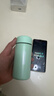 【全网爆款】迷你口袋保温杯304不锈钢水杯便携可爱水杯女生 淡青色 150ml 实拍图