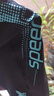 速比涛（Speedo）泳裤男大标logo系列专业训练抗氯速干经典及膝游泳裤 中灰蓝 32 实拍图