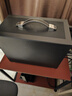 逸朗德放打印机置物架落地放置柜搁物架子可移动办公室桌边电脑主机托架 G316深胡桃+黑双层55*40*65CM 实拍图