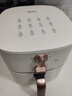 美的（Midea）空气炸锅免翻面易用双旋钮 家用实用大容量5.3L 多功能空气炸锅蒸烤一体 金属内腔  MF-KZE535J5 实拍图