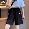 安踏（ANTA）运动短裤女五分裤2025夏季外穿防透光速干宽松大码薄款清凉裤子女 -3基础黑【男女同款-斜插口袋】 M /170 【女生建议拍小一码】 实拍图