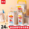 晨光（M&G）文具24色食品级易可洗马克笔安全儿童三角杆双头水性彩笔荧光笔学生绘画涂鸦生日礼物APMT4232美育 实拍图