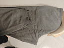 优衣库男装女装HEATTECH仿羊羔绒运动长裤保暖抓绒加绒裤子469966 07 青灰色 3XL /185/112C 实拍图