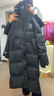 鸭鸭王一博同款冰壳系列3.0pro羽绒服男女长款过膝25冬季新款极寒外套 青光黑 M (建议115-135斤) 实拍图