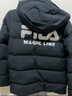 斐乐（FILA） 羽绒服男装冬季保暖连帽运动休闲长袖加厚外套开衫男装上衣 正黑色-BK XL 180/100A 实拍图