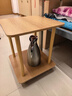 分界线床头柜置物卧室小型简易小桌子迷你床边柜子收纳架储物床头桌边几 双层田园橡木色40*40cm 实拍图