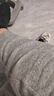 浪莎秋裤男单件纯棉薄款羊毛抑菌护膝男士棉毛裤保暖线裤衬裤浅灰 XL 实拍图