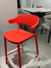 禾夫吧台椅北欧塑料酒吧椅靠背高脚凳设计师户外高脚椅家用可叠放吧椅 橘红色【加强L.G.FPP原料】承重300斤 坐高65cm【适配90-100台面】 实拍图