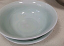 景德镇（jdz）官方陶瓷饭碗影青瓷餐具套装无铅纯色碗碟面碗汤盘乔迁搬家礼物 流影8英寸平盘（两只装） 实拍图